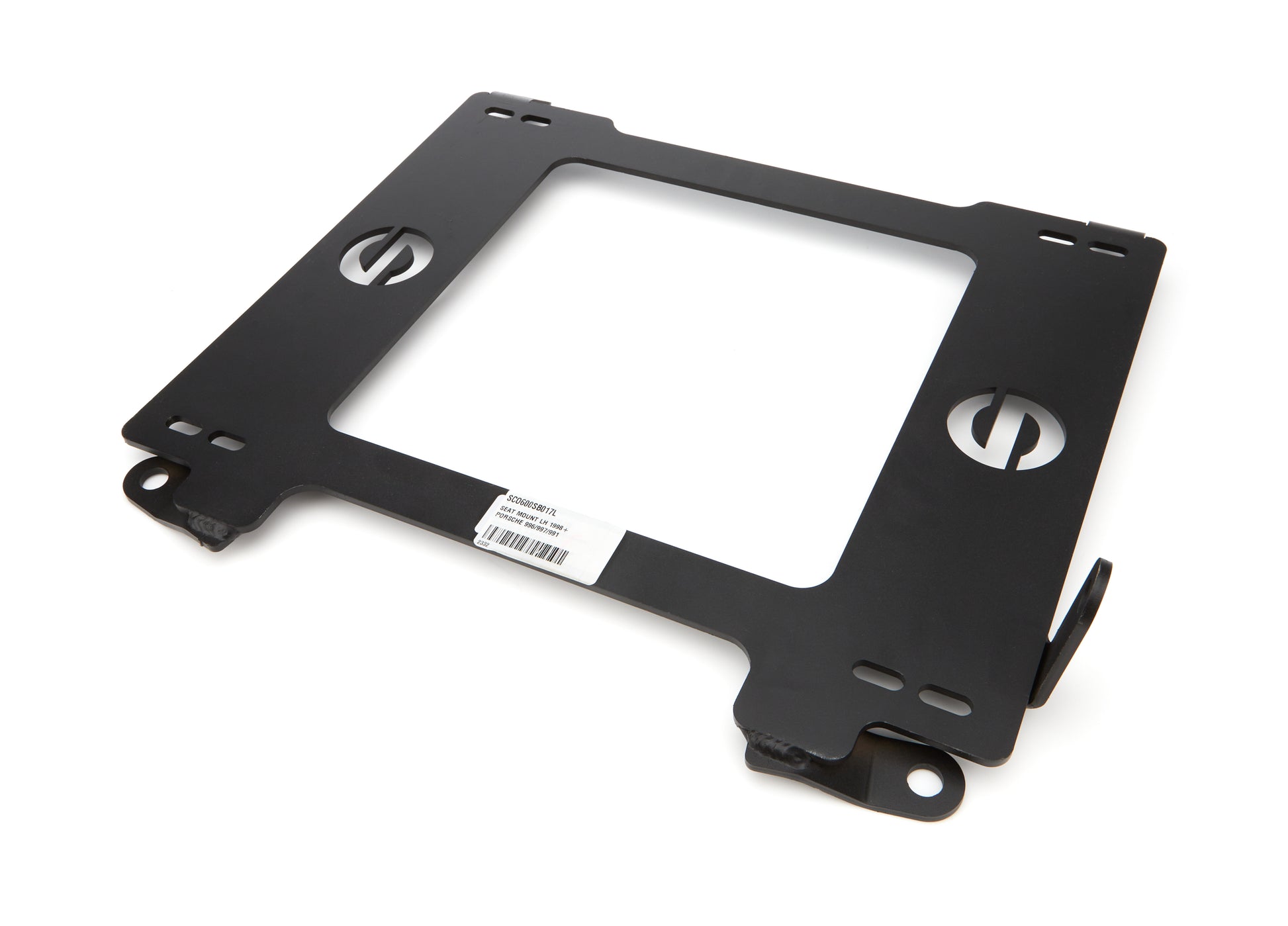 Sparco Seat Adapter Bracket - 600 Series - Sparco to Driver Side Porsche 996 / 997 / 991 1998-2022 - Steel - Black