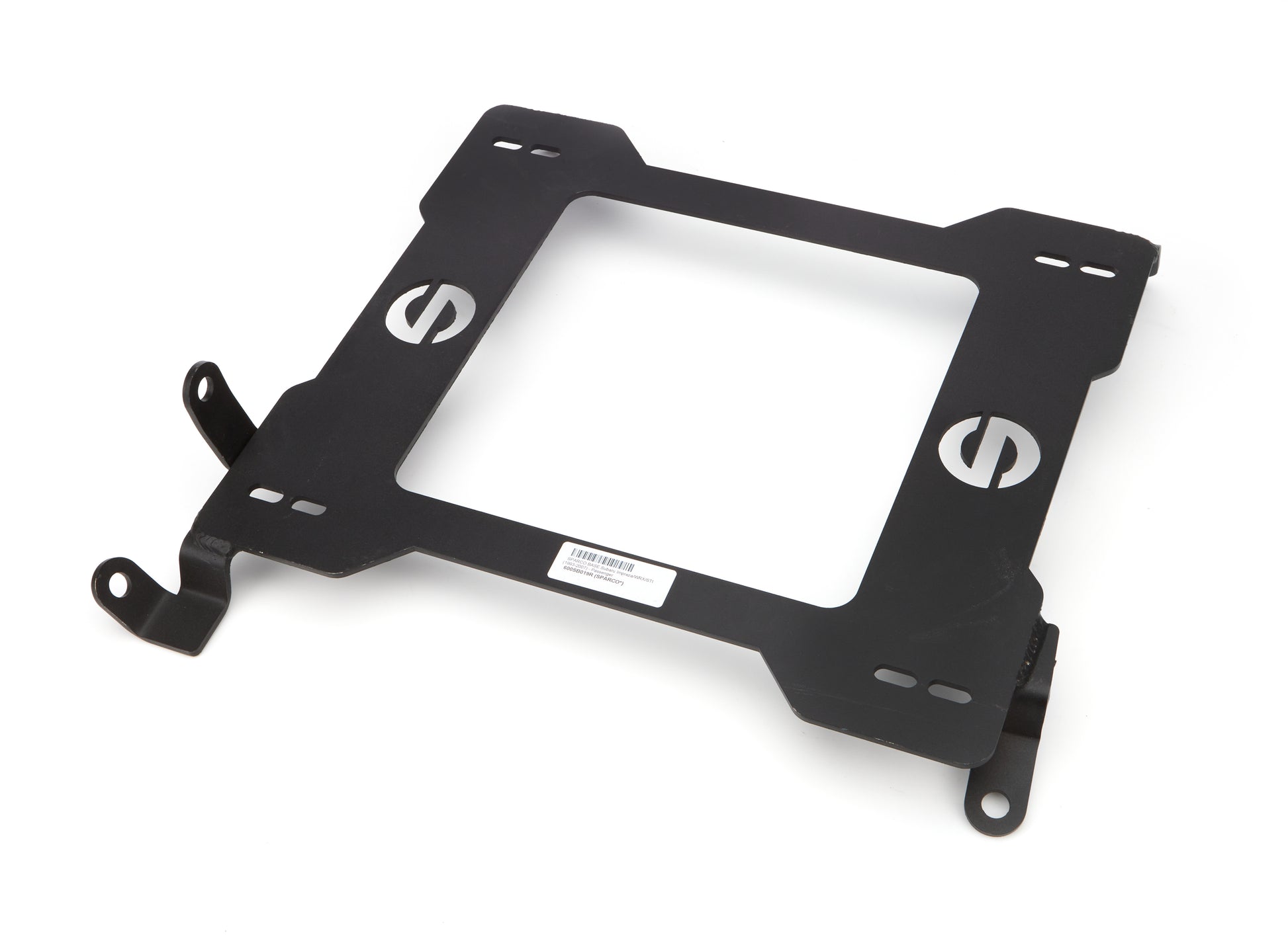 Sparco Seat Adapter Bracket - 600 Series - Sparco to Passenger Side Subaru WRX or STI 1993-2007 - Steel - Black Powder