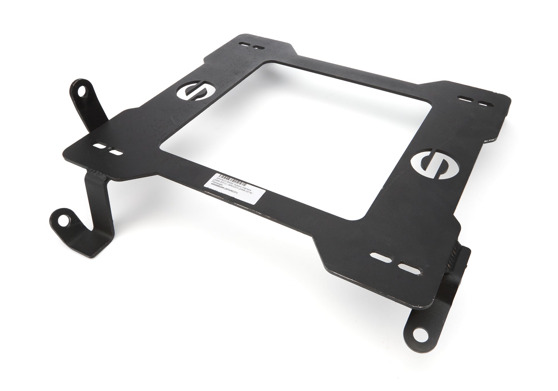 Sparco Seat Adapter Bracket - 600 Series - Sparco to Passenger Side Subaru WRX or STI 2008-14 - Steel - Black Powder