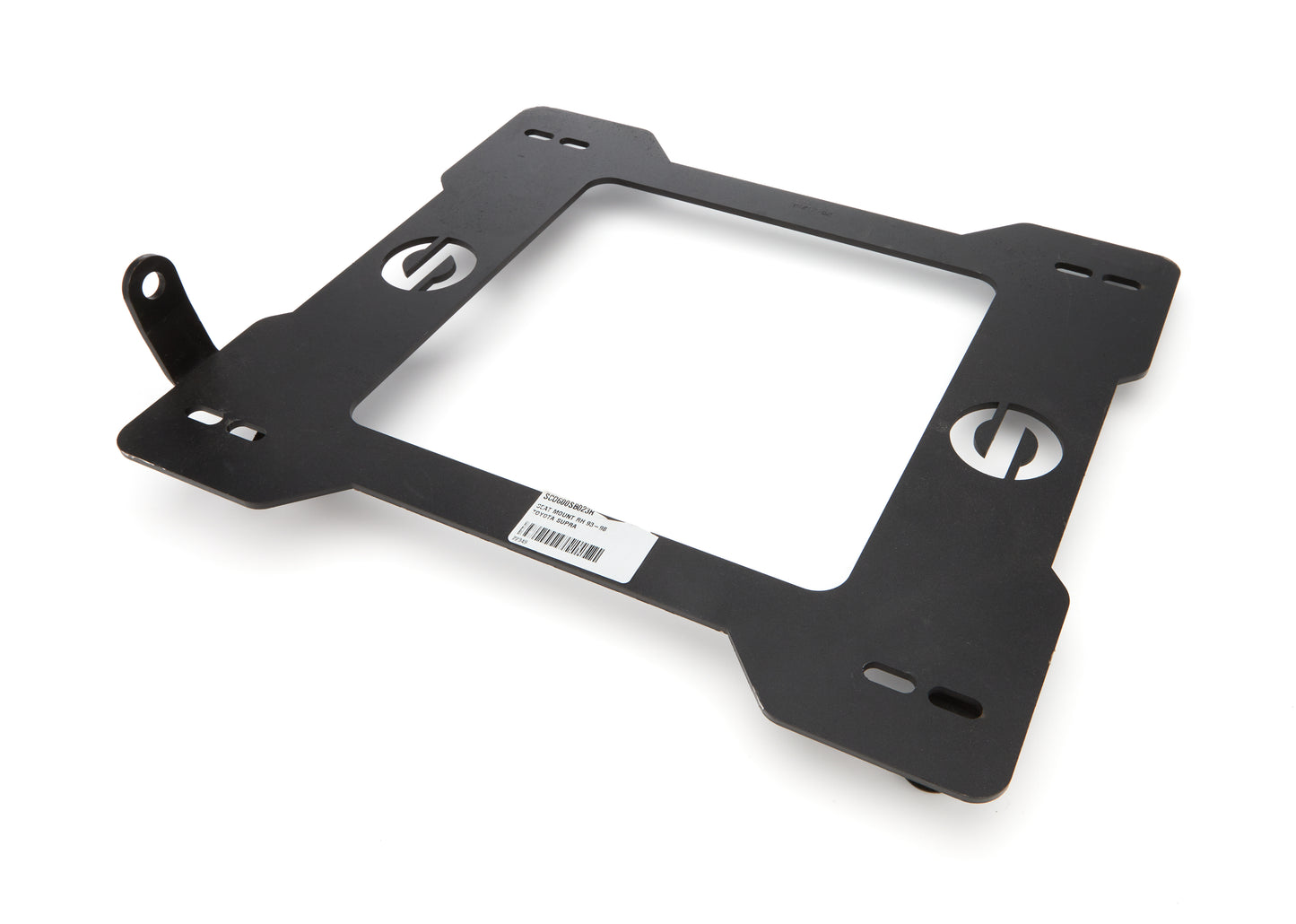 Sparco Seat Adapter Bracket - 600 Series - Sparco to Passenger Side Toyota Supra 1993-98 - Steel - Black Powder Coat -