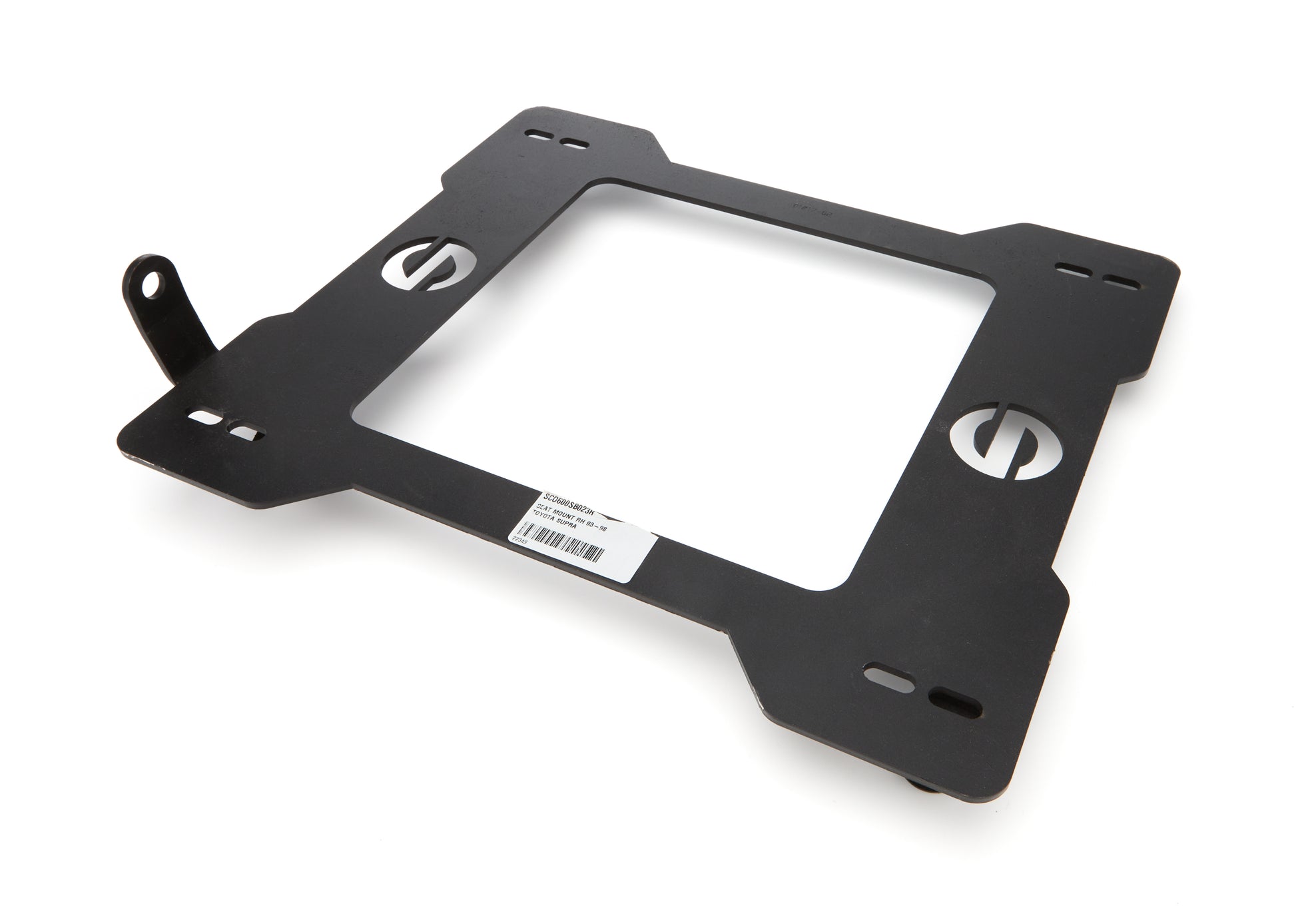Sparco Seat Adapter Bracket - 600 Series - Sparco to Passenger Side Toyota Supra 1993-98 - Steel - Black Powder Coat -