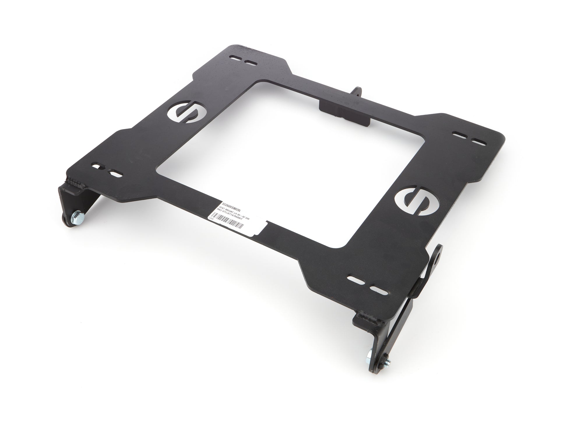 Sparco Seat Adapter Bracket - 600 Series - Sparco to Driver Side Volkswagen GTI / Jetta / Rabbit 1985-92 - Steel -