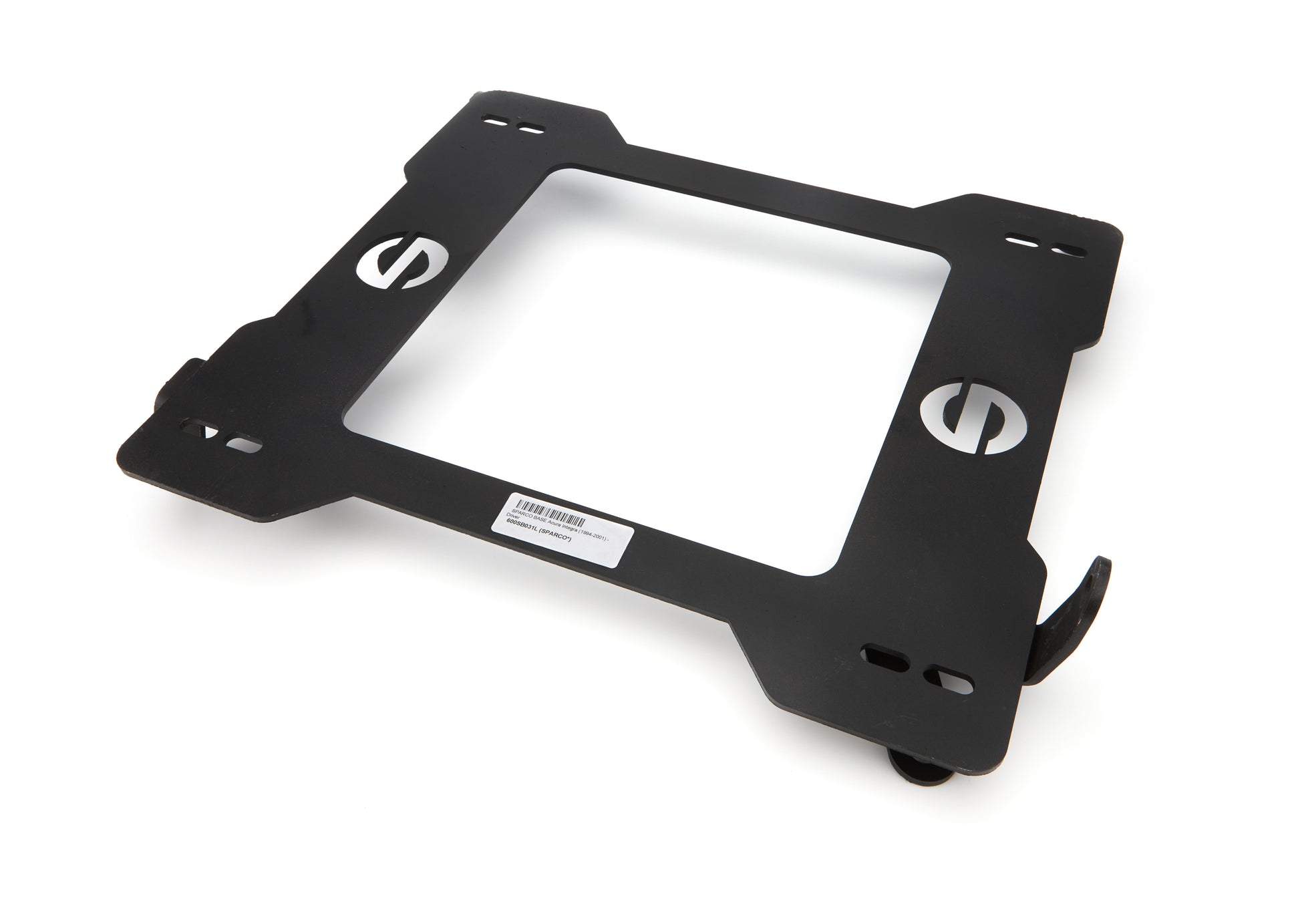 Sparco Seat Adapter Bracket - 600 Series - Sparco to Driver Side Acura Integra 1994-2001 - Steel - Black Powder Coat -