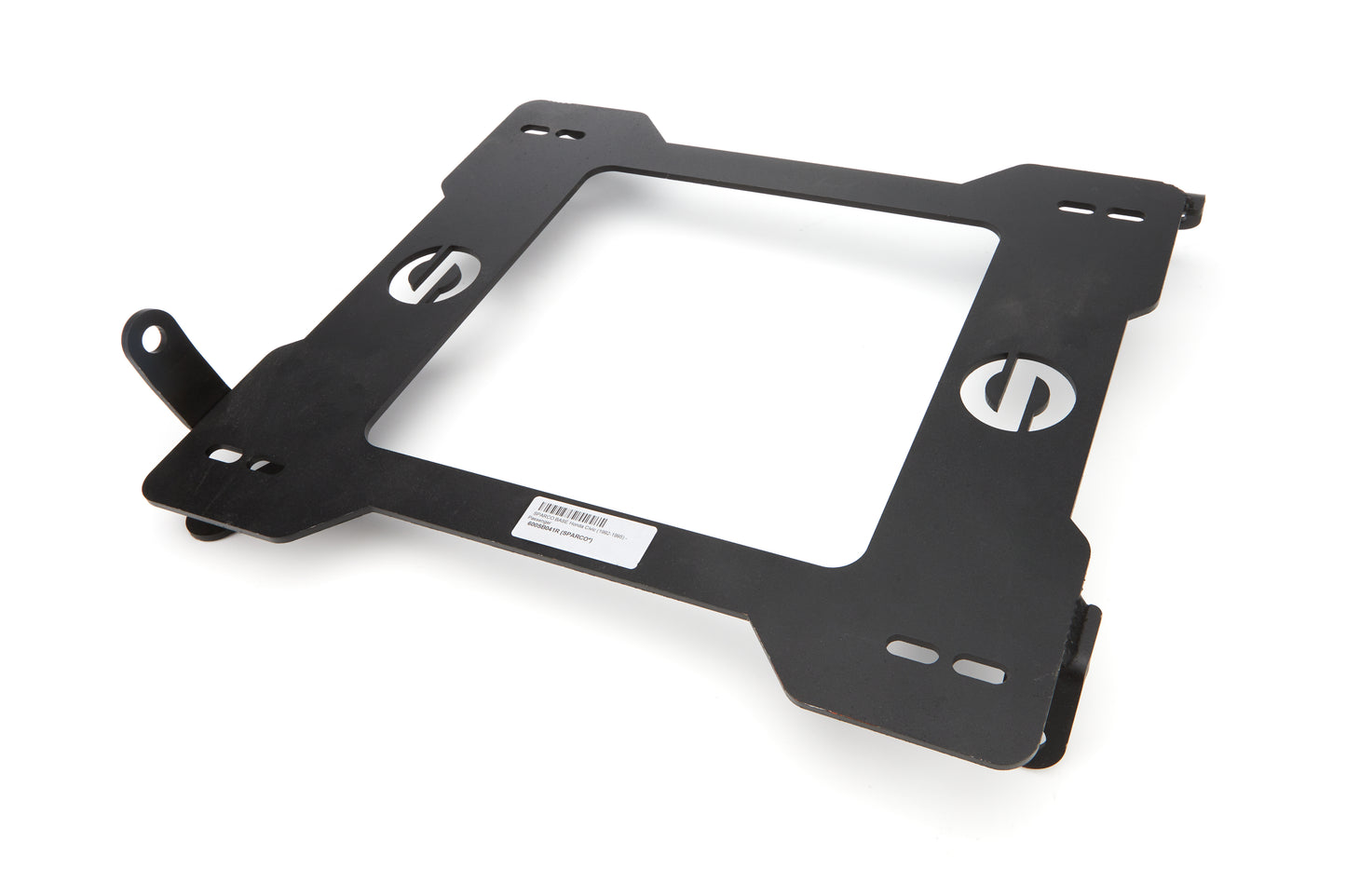 Sparco Seat Adapter Bracket - 600 Series - Sparco to Passenger Side Honda Civic 1992-95 - Steel - Black Powder Coat -
