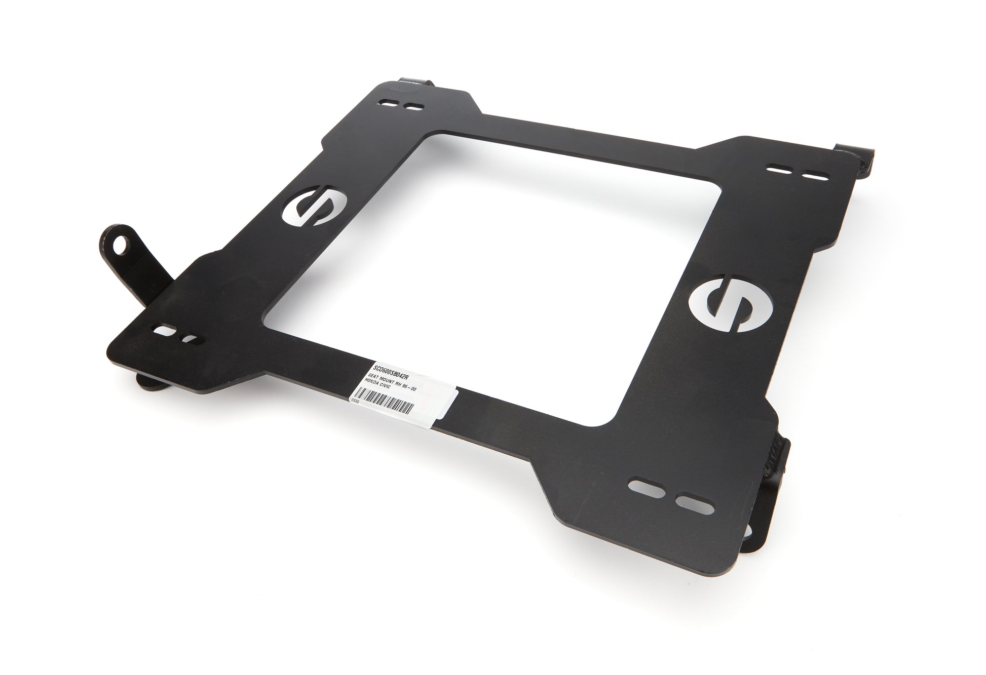 Sparco Seat Adapter Bracket - 600 Series - Sparco to Passenger Side Honda Civic 1996-2000 - Steel - Black Powder Coat