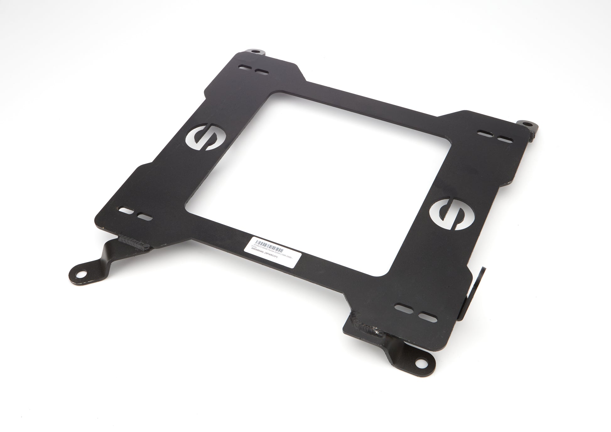 Sparco Seat Adapter Bracket - 600 Series - Sparco to Driver Side Honda S2000 1999-2003 - Steel - Black Powder Coat -