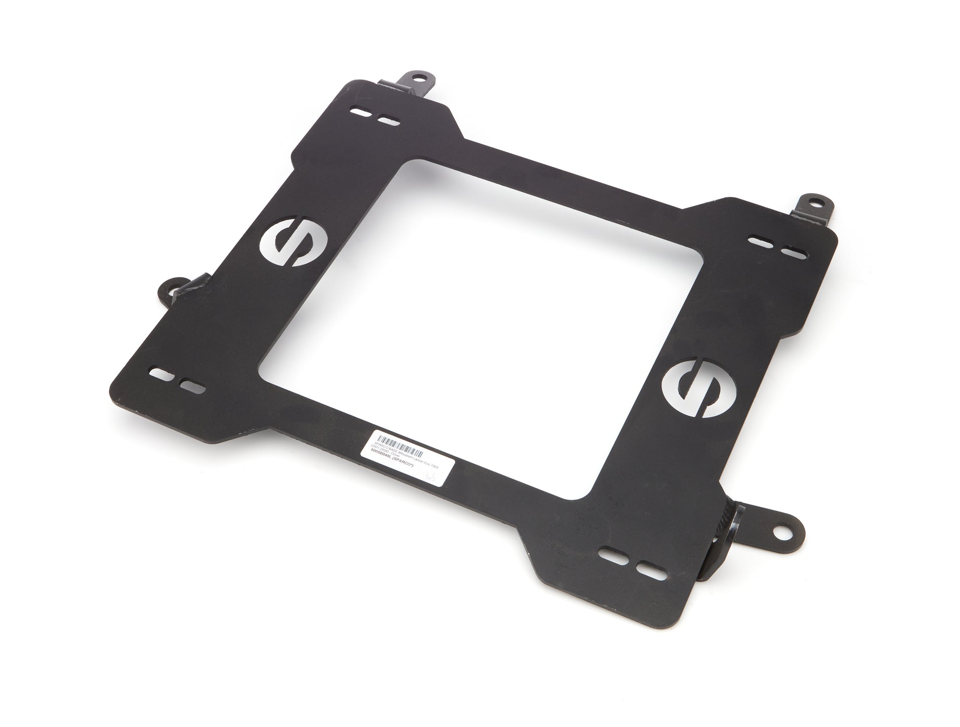 Sparco Seat Adapter Bracket - 600 Series - Sparco to Driver Side Mitsubishi Lancer Evolution 2001-07 - Steel - Black
