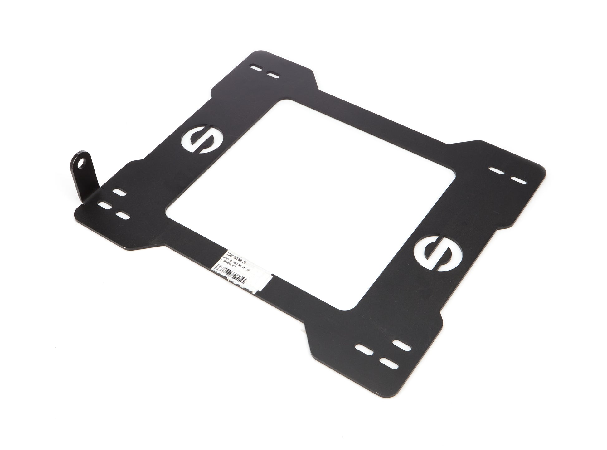 Sparco Seat Adapter Bracket - 600 Series - Sparco to Passenger Side Porsche 911 1974-98 - Steel - Black Powder Coat -