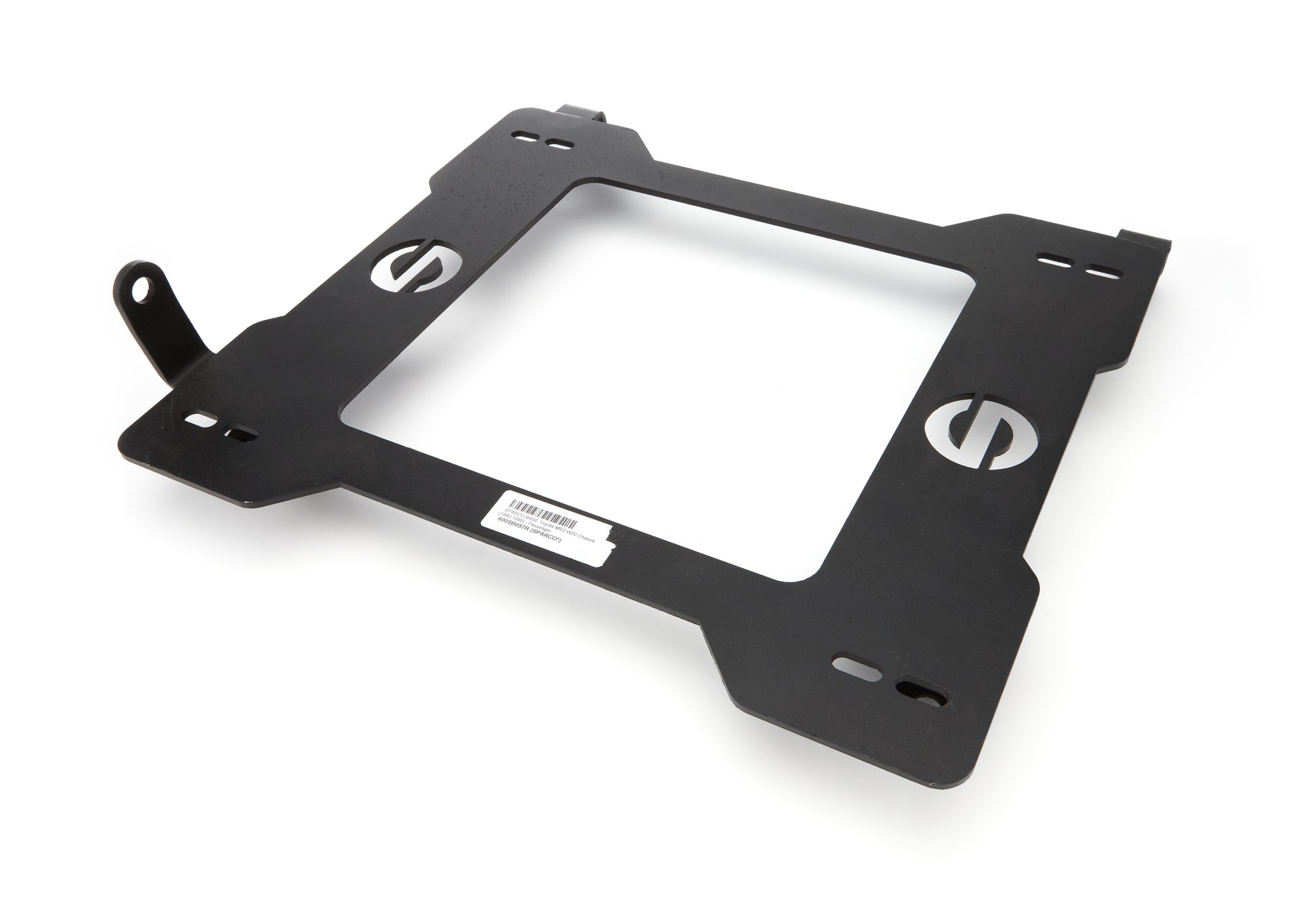 Sparco Seat Adapter Bracket - 600 Series - Sparco to Passenger Side Toyota MR2 1990-99 - Steel - Black Powder Coat -