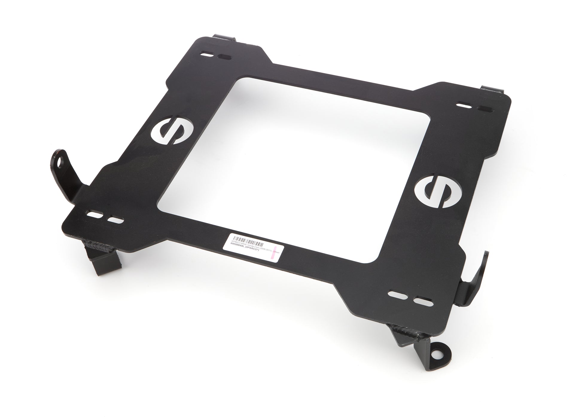Sparco Seat Adapter Bracket - 600 Series - Sparco to Driver Side Honda Civic 2006-11 - Steel - Black Powder Coat - Each