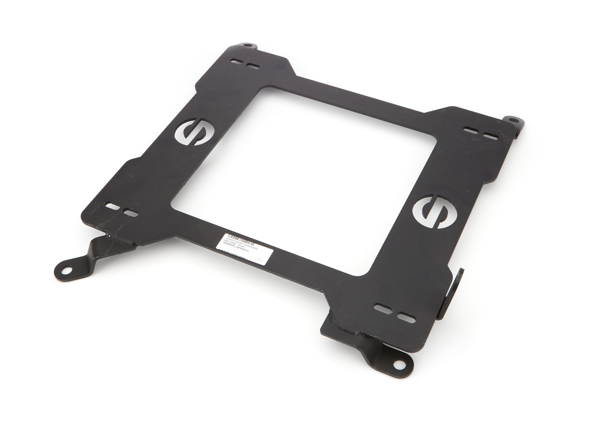 Sparco Seat Adapter Bracket - 600 Series - Sparco to Driver Side Honda S2000 2004-09 - Steel - Black Powder Coat - Each