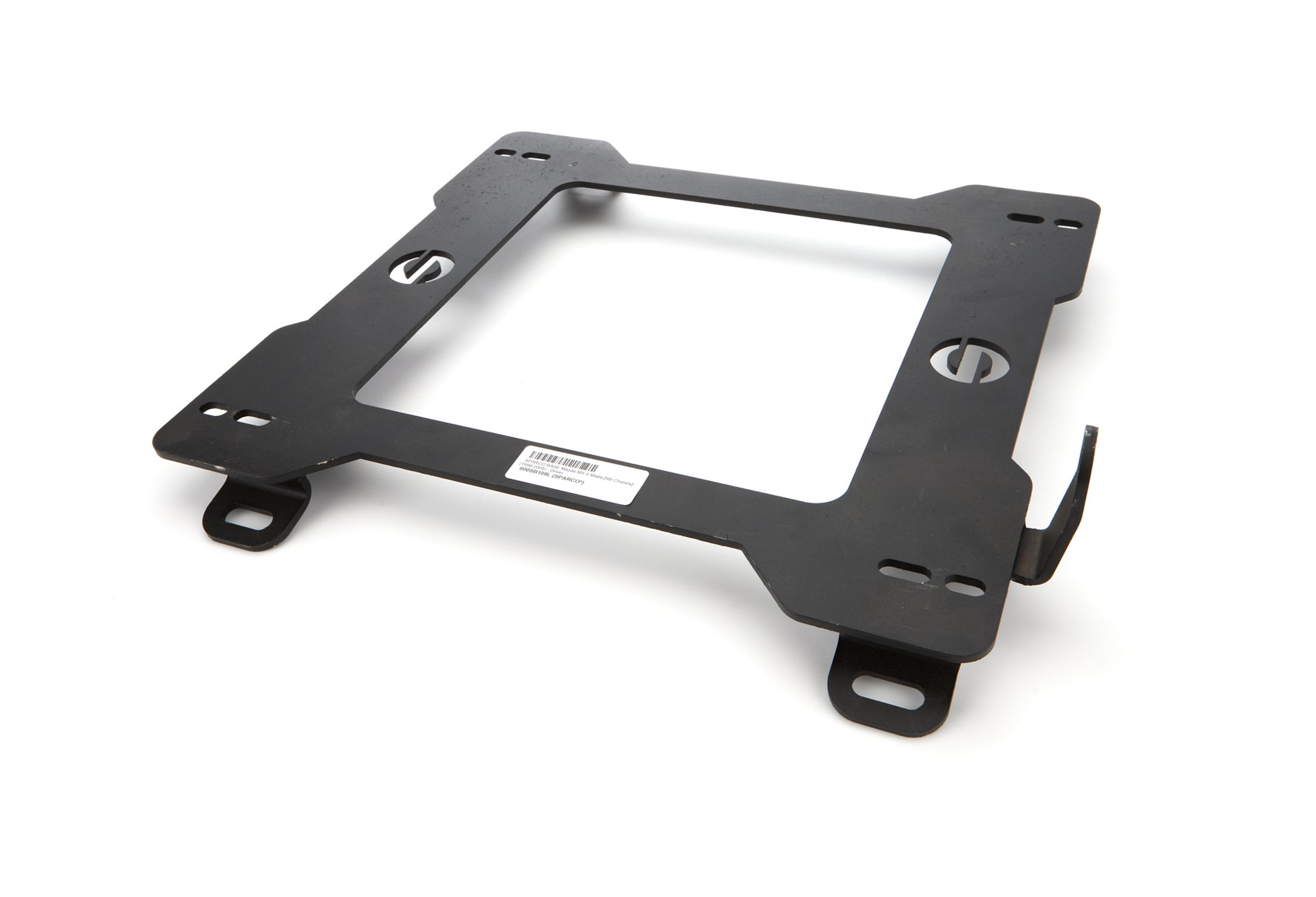 Sparco Seat Adapter Bracket - 600 Series - Sparco to Driver Side Mazda Miata 1999-2005 - Steel - Black Powder Coat -