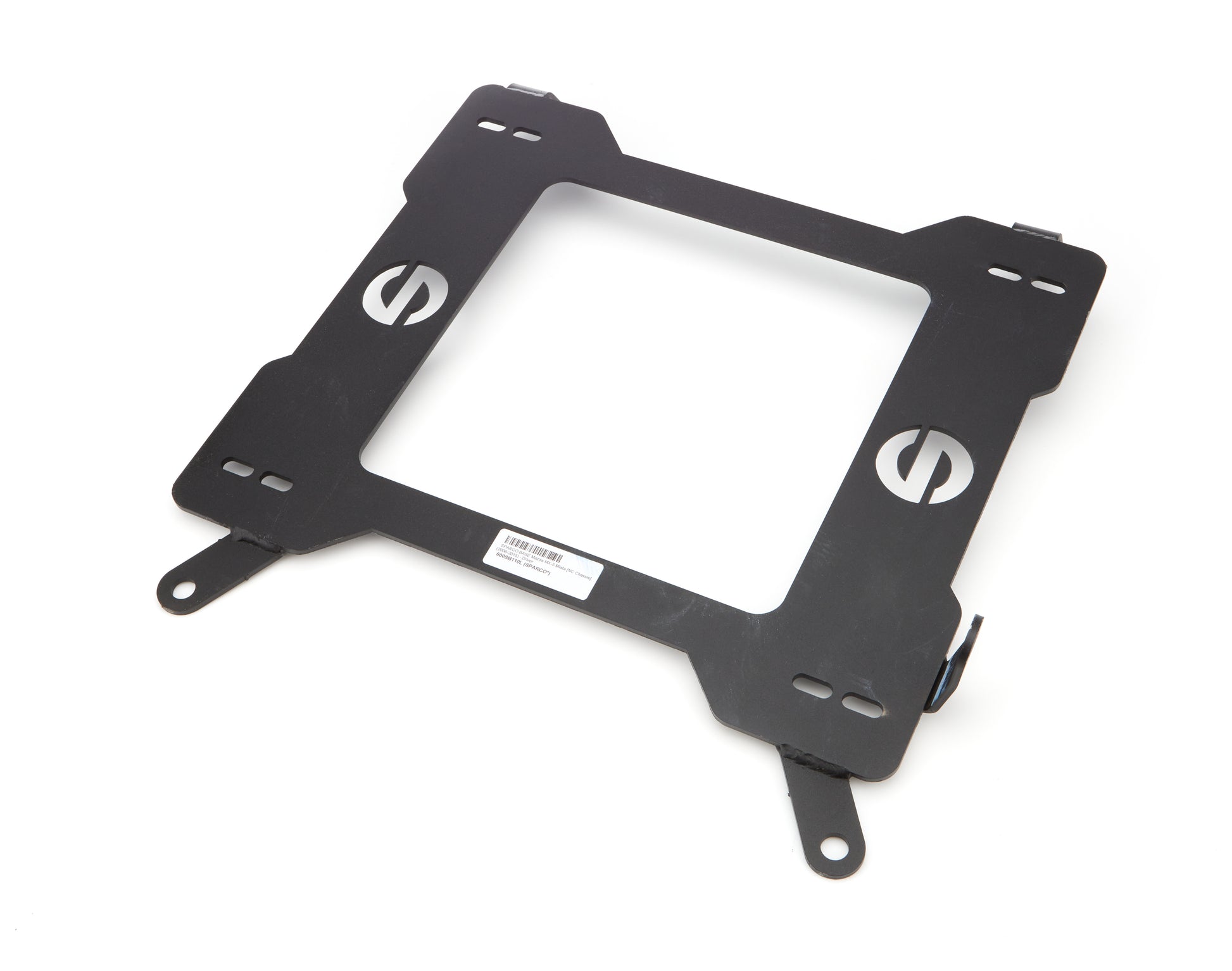 Sparco Seat Adapter Bracket - 600 Series - Sparco to Driver Side Mazda Miata 2006-15 - Steel - Black Powder Coat - Each