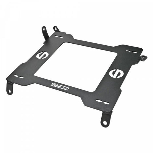 Sparco Seat Adapter Bracket - 600 Series - Driver Side - Steel - Black Powder Coat - Honda Civic 2016-22 - Each