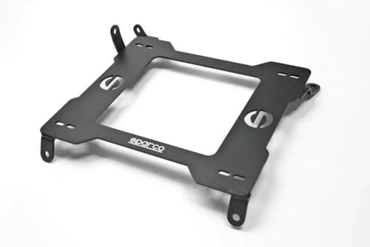 Sparco Seat Adapter Bracket - 600 Series - Driver Side - Steel - Black Powder Coat - Tesla Model 3 2017-22 - Each