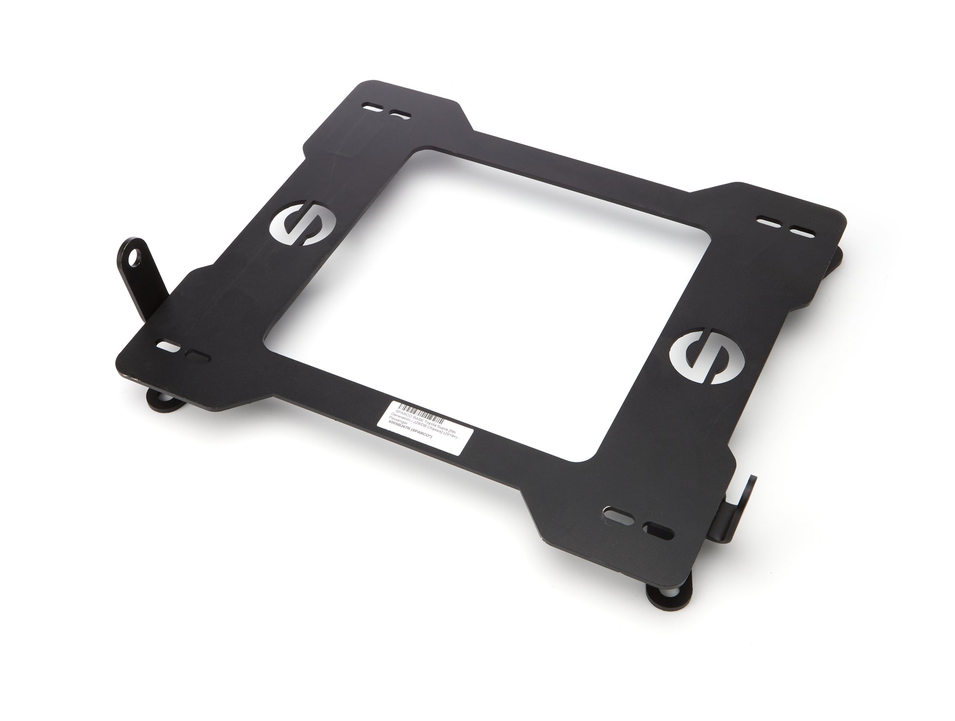Sparco Seat Adapter Bracket - 600 Series - Passenger Side - Steel - Black Powder Coat - Toyota Supra 2019-22 - Each