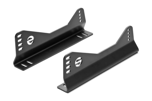 Sparco Seat Bracket - Competition - Side Mount - Adjustable - Aluminum - Black Anodized - Universal - Kit