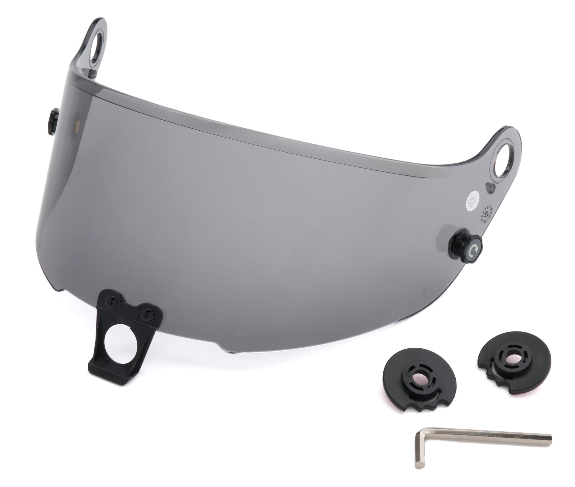 Sparco Helmet Shield - 3 mm Thick - Dark Smoke - Stealth RF Helmet - Each