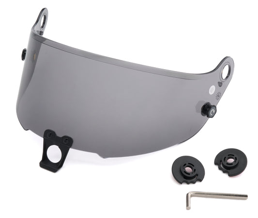 Sparco Helmet Shield - 3 mm Thick - Dark Smoke - Stealth RF Helmet - Each