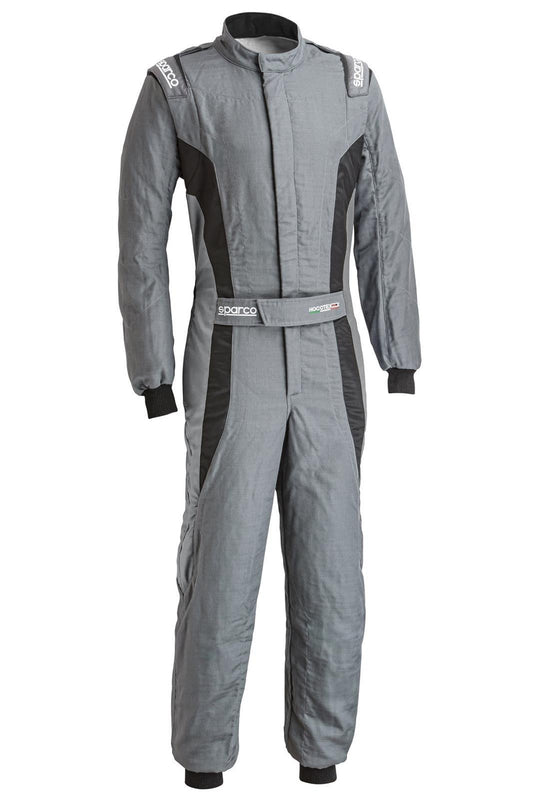 Sparco Driving Suit - Victory Pro - 1-Piece - SFI 3.2A/5 - FIA Approved - Single Layer - Fire Retardant Fabric - Gray