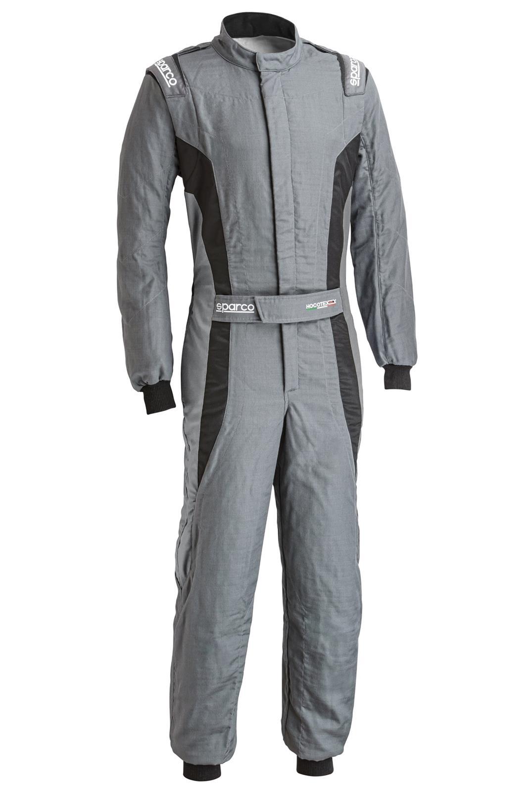 Sparco Driving Suit - Victory Pro - 1-Piece - SFI 3.2A/5 - FIA Approved - Single Layer - Fire Retardant Fabric - Gray