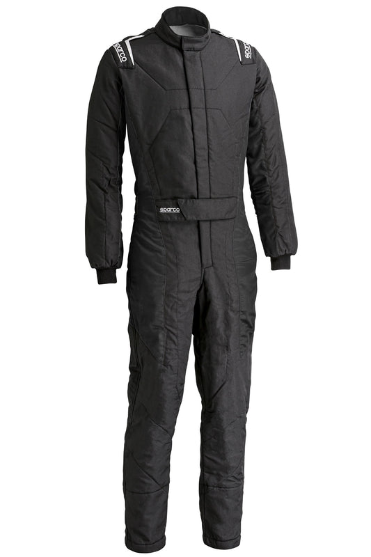 Sparco Driving Suit - Stint - 1-Piece - SFI 3.2A/5 - Double Layer - Aramid / Nomex - Black - Small - Each