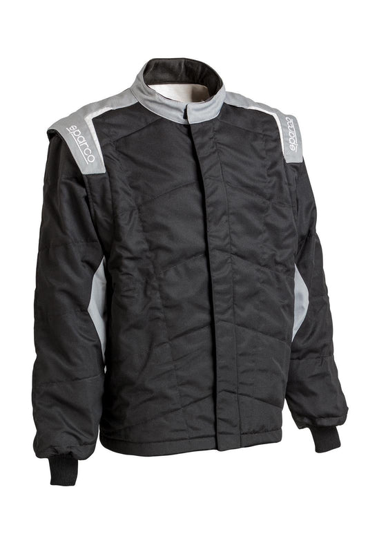 Sparco Driving Jacket - Stint - SFI 3.2A/5 - Double Layer - Aramid / Nomex - Black / Gray - Large/X-Large - Each