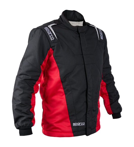 Sparco Driving Jacket - Stint - SFI 3.2A/5 - Double Layer - Aramid / Nomex - Black / Red - 2X-Large/3X-Large - Each