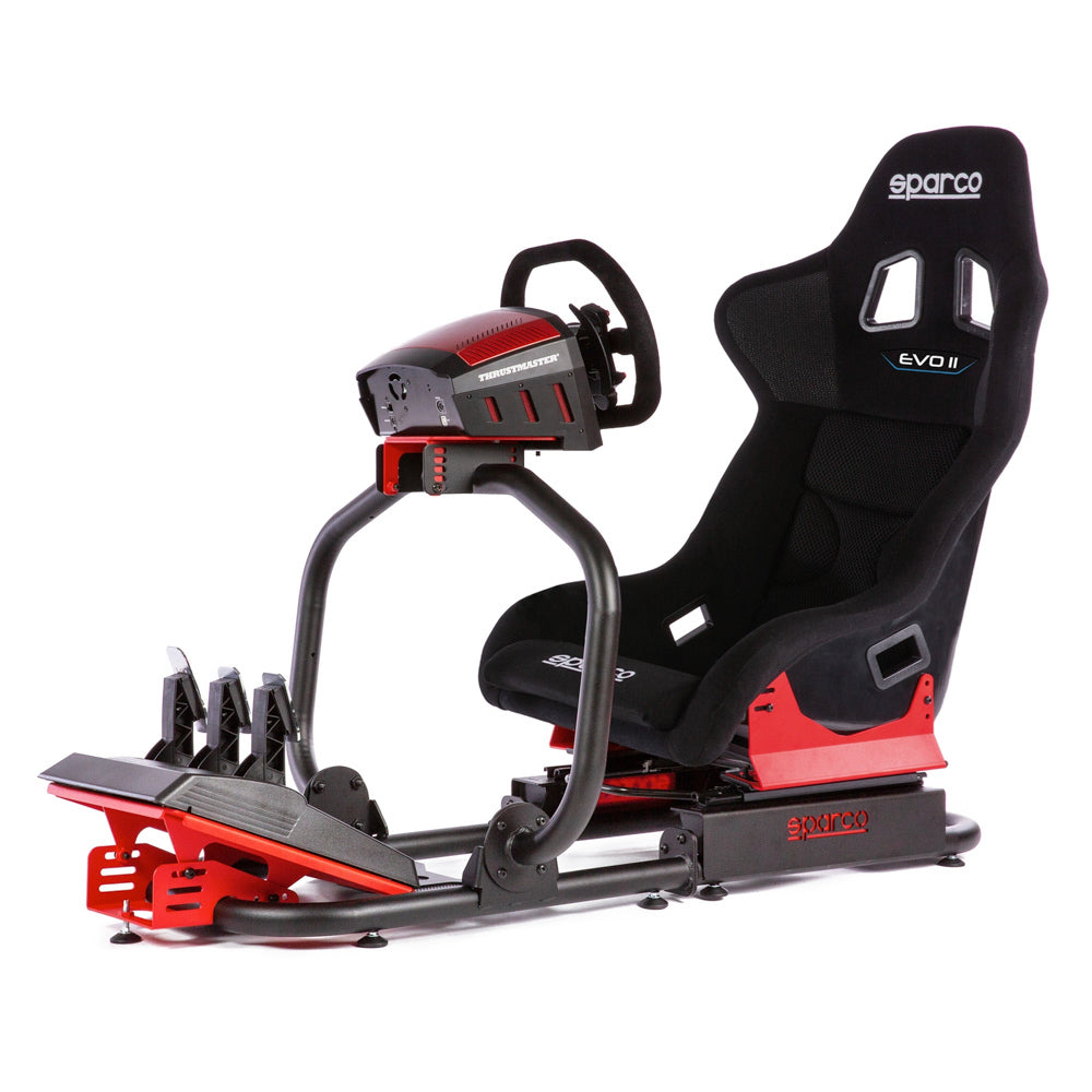 Sparco Simulator Rig - Sim Rig I - Chassis / Pedals / Seat / Steering Wheel Included - Steel - Black - Kit