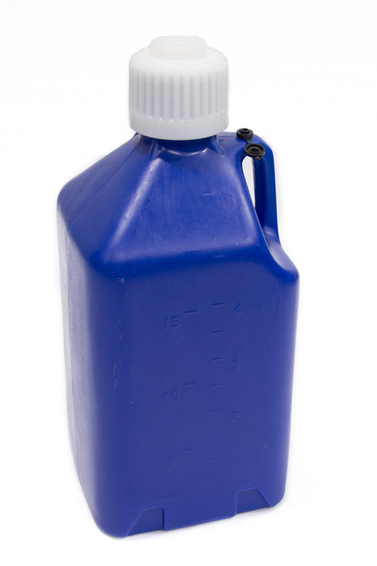 Scribner Utility Jug - 5 gal - 9.5 x 9.5 x 21.75 in Tall - Gasket Seal Cap - Flip-Up Vent - Square - Plastic - Dark