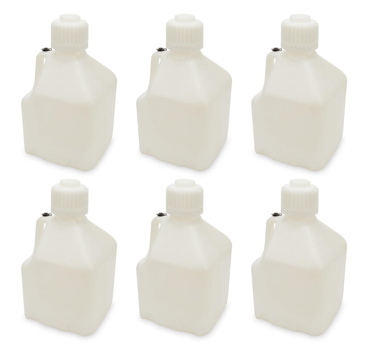 Scribner Utility Jug - 3 gal - 9.5 x 9.5 x 16 in Tall - Gasket Seal Cap - Flip-Up Vent - Square - Plastic - White -