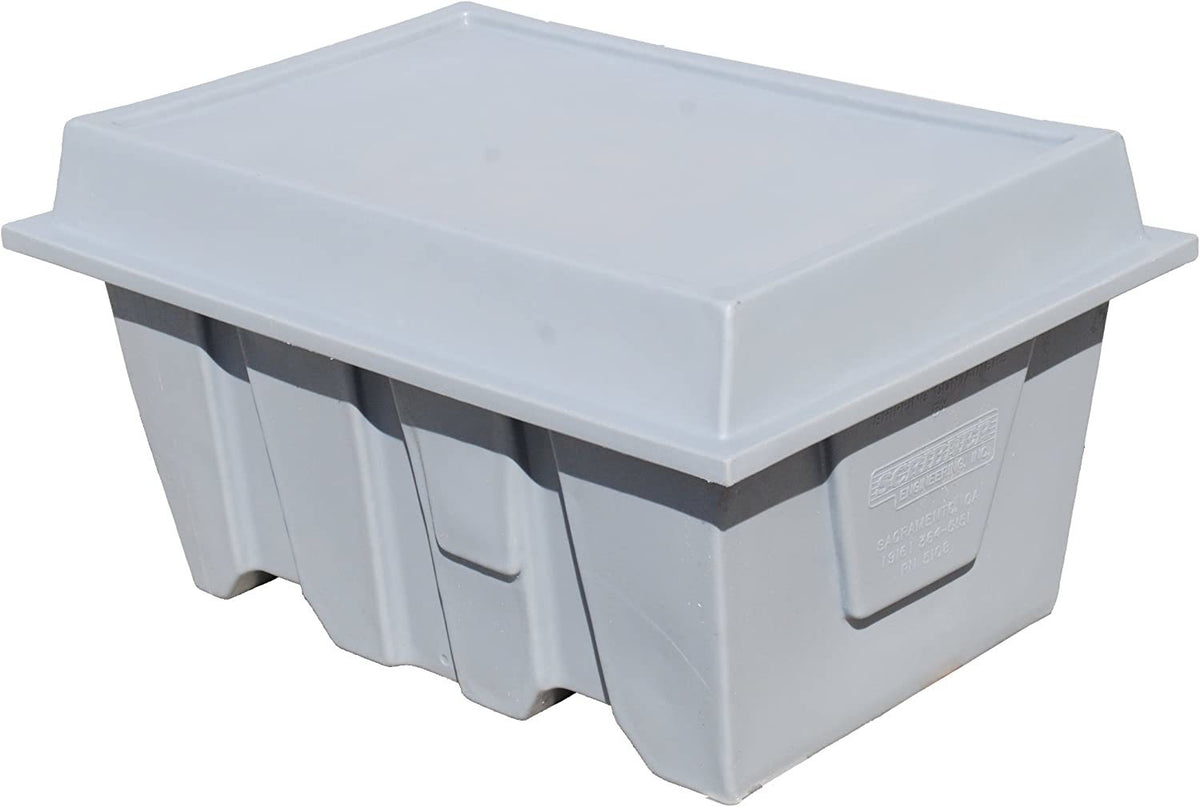 Scribner Engine Storage Case - Bare Block - 29.5 x 22.5 x 17 in - Plastic - Gray - Chevrolet - Each
