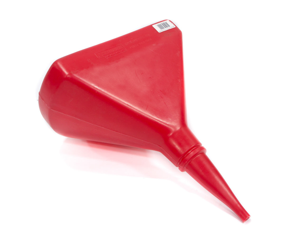 Scribner Funnel - 14 in D-Shape - Plastic - Red - Each