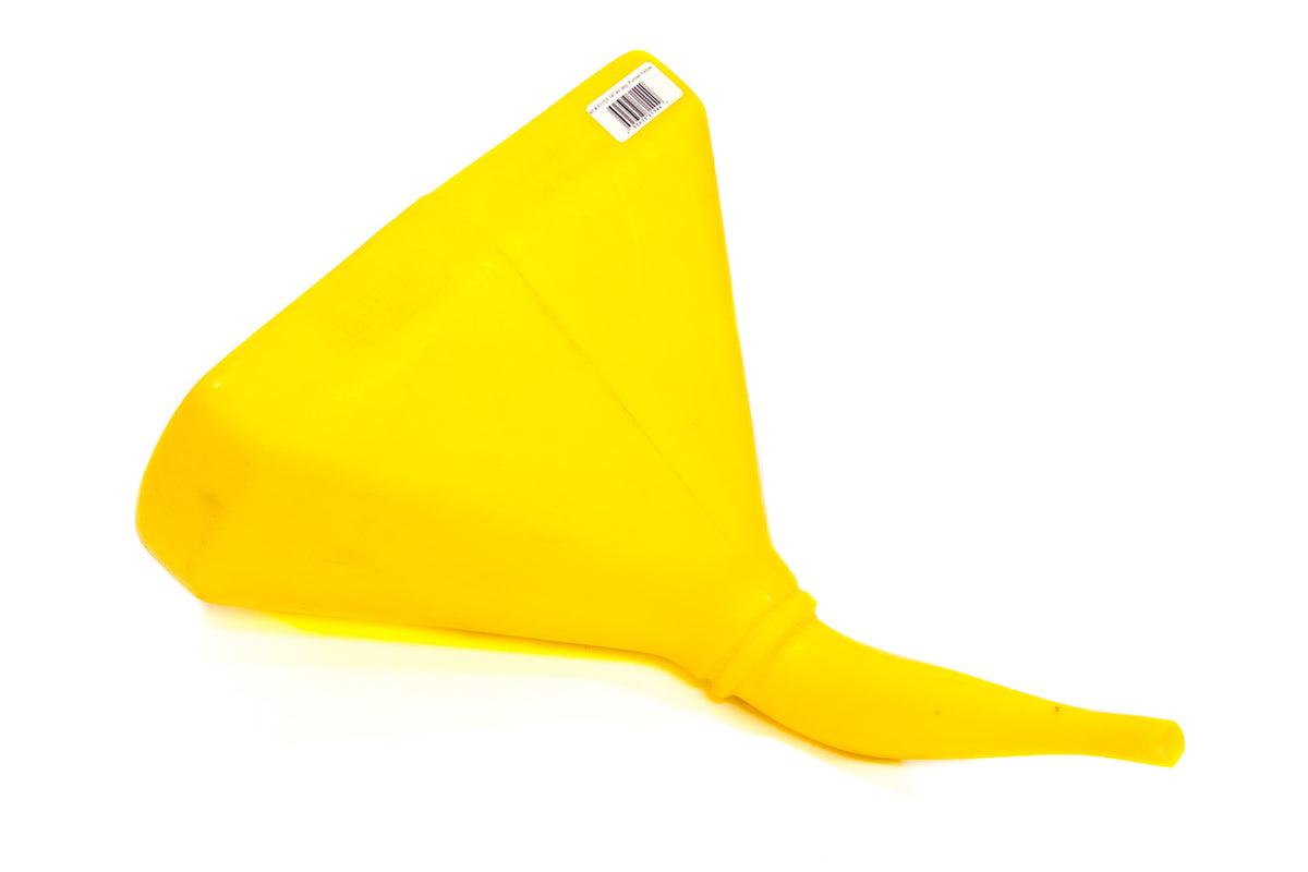 Scribner Funnel - 14 in D-Shape - 45 Degree - Plastic - Yellow - Each