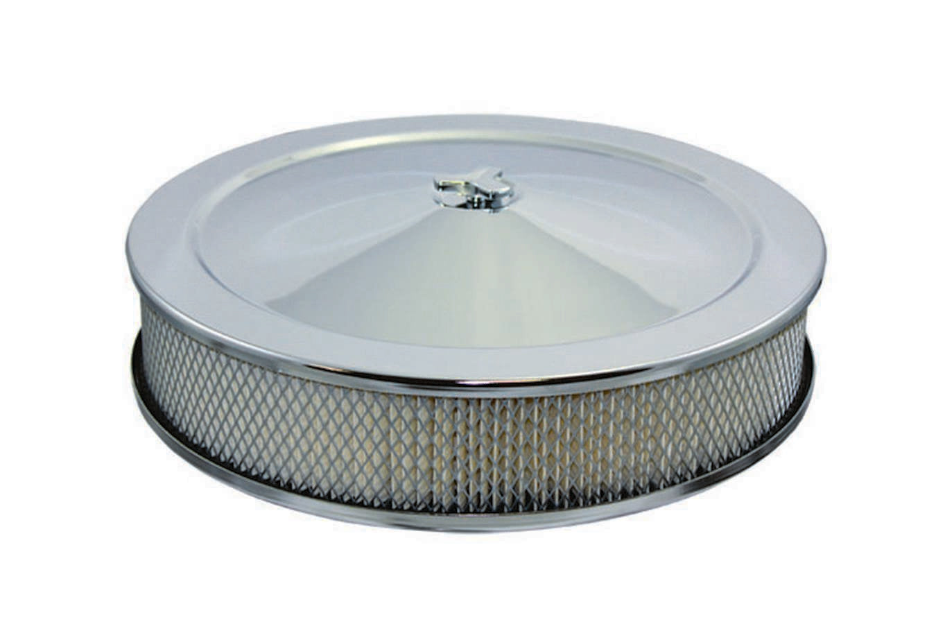 Specialty Products Company Air Cleaner Assembly - 14 in Round - 3 in Element - 5-1/8 in Carb Flange - Flat Base -