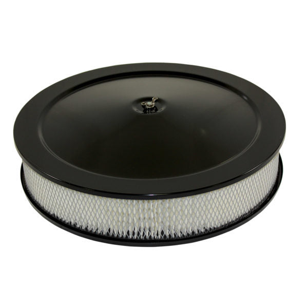 Specialty Products Company Air Cleaner Assembly - 14 in Round - 3 in Element - 5-1/8 in Carb Flange - Flat Base -