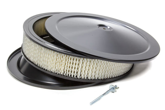 Specialty Products Company Air Cleaner Assembly - 14 in Round - 3 in Element - 5-1/8 in Carb Flange - Dropped Base -