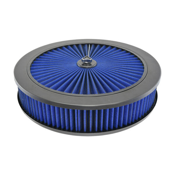 Specialty Products Company Air Cleaner Assembly - 14 in Round - 3 in Element - 5-1/8 in Carb Flange - Filtered Top -