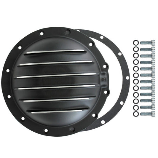 Specialty Products Company Differential Cover - Aluminum - Black Powder Coat / Machined Fins - Jeep 12 Bolt - Jeep AMC