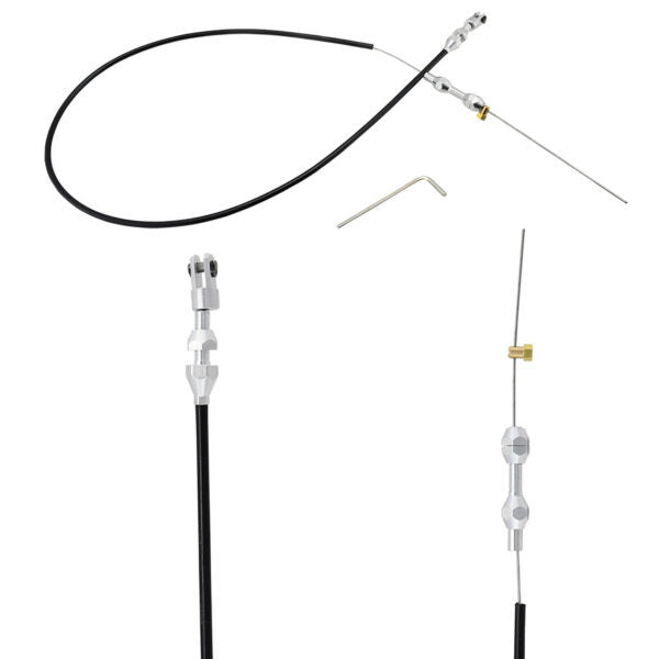 Specialty Products Company Throttle Cable - 4 ft Long - Black Polyurethane Housing - GM LS-Series - Each