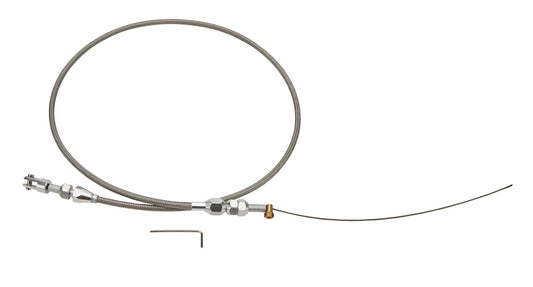 Specialty Products Company Throttle Cable - 4 ft Long - Braided Stainless - Natural - GM LS-Series - Each