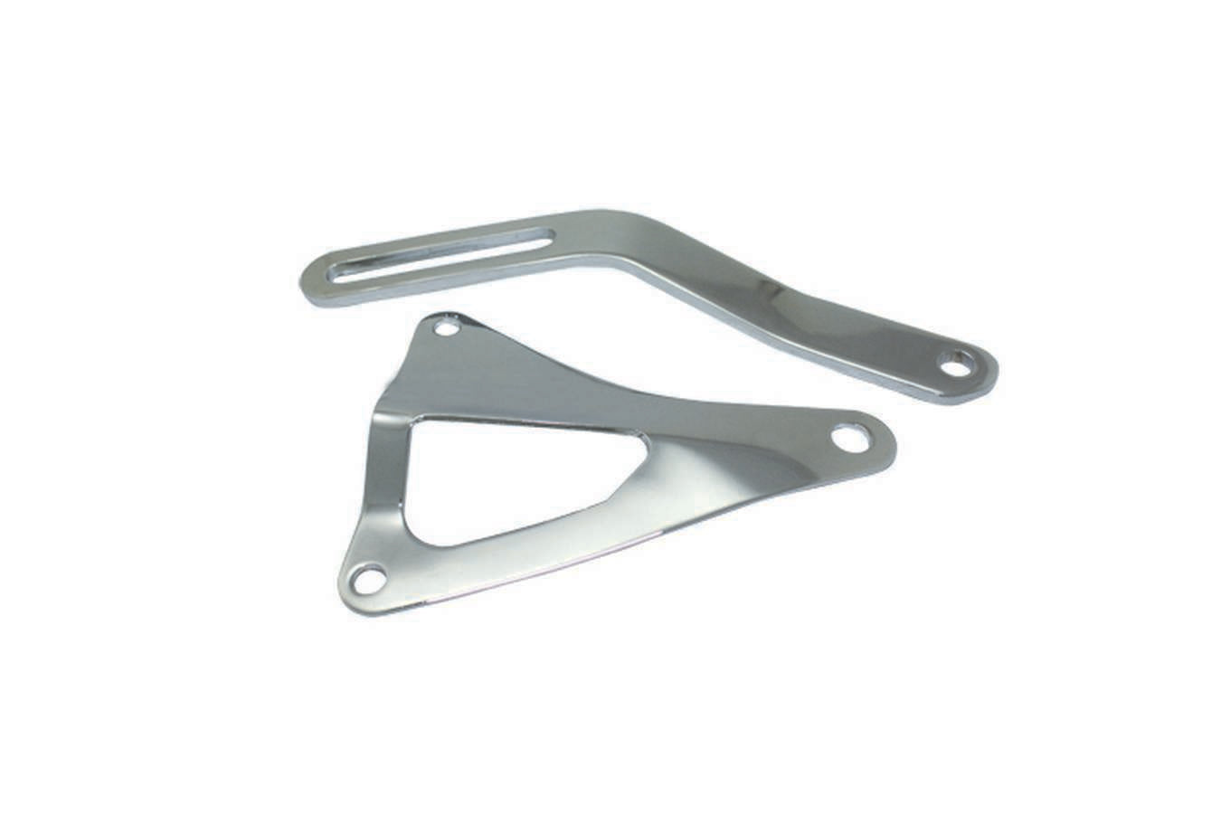 Specialty Products Company Alternator Bracket - Driver Side - Upper / Lower - Head Mount - Steel - Chrome - Small