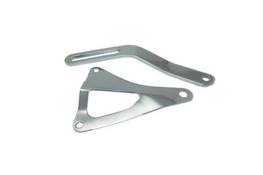 Specialty Products Company Alternator Bracket - Driver Side - Upper / Lower - Head Mount - Steel - Chrome - Small
