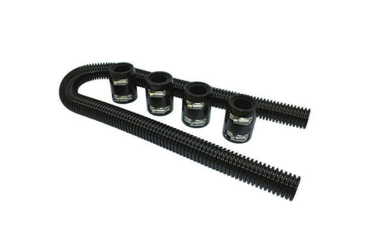 Specialty Products Company Radiator Hose Kit - 48 in Long - Black End Caps - Stainless - Black - Kit