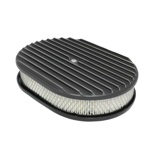 Specialty Products Company Air Cleaner Assembly - 12 in Oval - 2 in Element - 5-1/8 in Carb Flange - Flat Base - Full