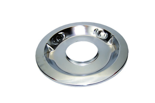 Specialty Products Company Air Cleaner Base - 14 in Round - 5-1/8 in Carb Flange - Dropped Base - Steel - Chrome - Each