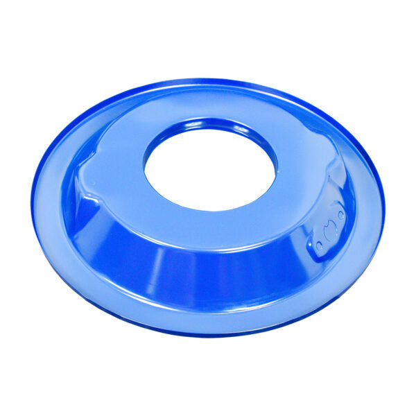 Specialty Products Company Air Cleaner Base - 14 in Round - 5-1/8 in Carb Flange - Dropped Base - Steel - Blue Paint -