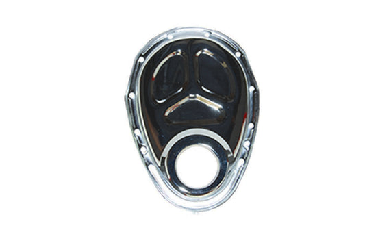 Specialty Products Company Timing Cover - 1-Piece - Steel - Chrome - Small Block Chevy - Each