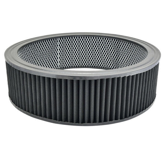 Specialty Products Company Air Filter Element - Round - 14 in Diameter - 4 in Tall - Wire Mesh Included - Reusable