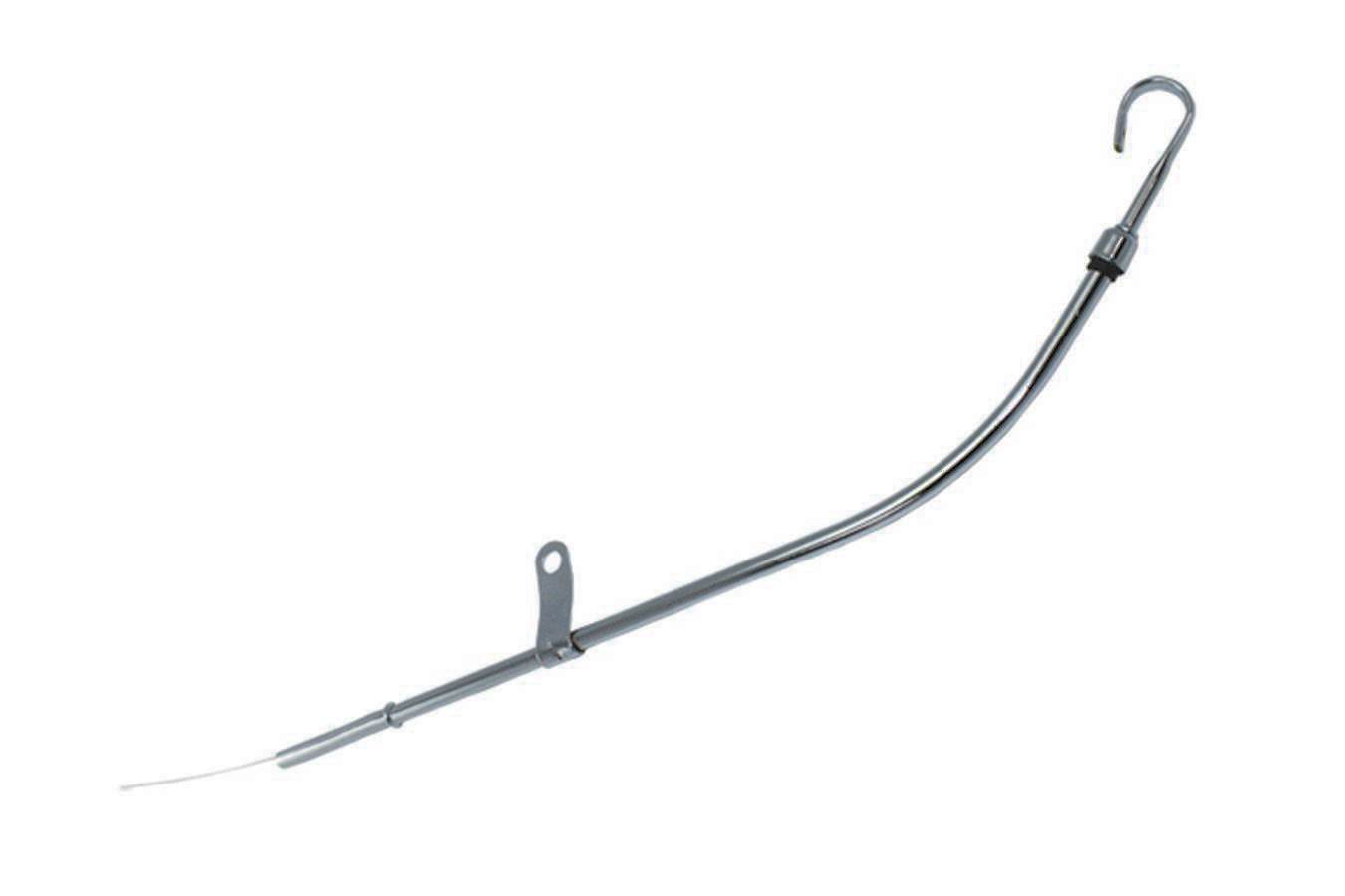 Specialty Products Company Engine Oil Dipstick - Solid Tube - Block Mount - 23 in Long - Steel - Chrome - Small Block